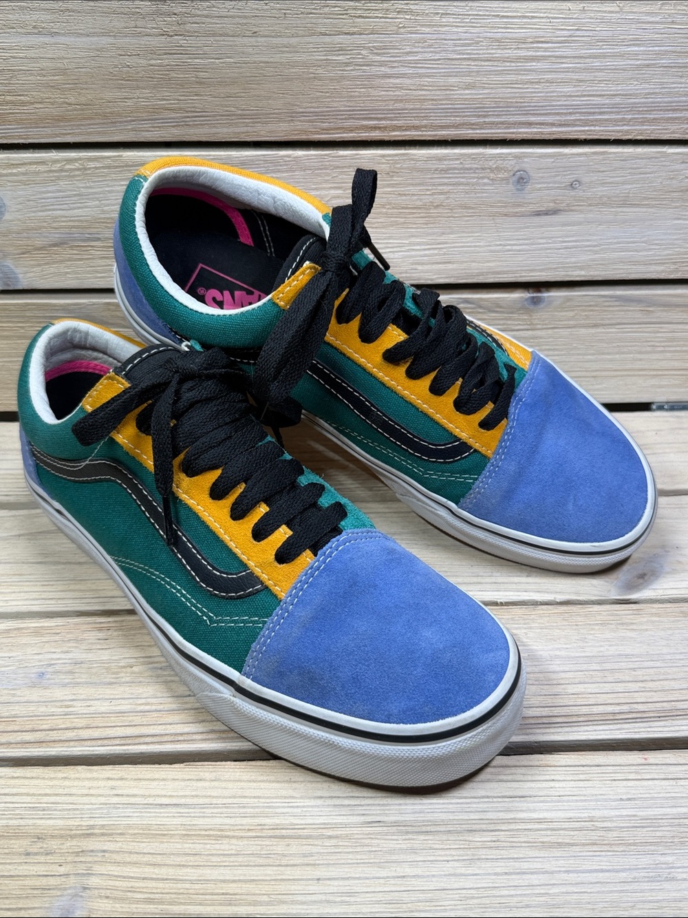 Vans Old Skool Lace Up Suede Sneakers Retro Skate Streetwear M Size 9, W 10.5